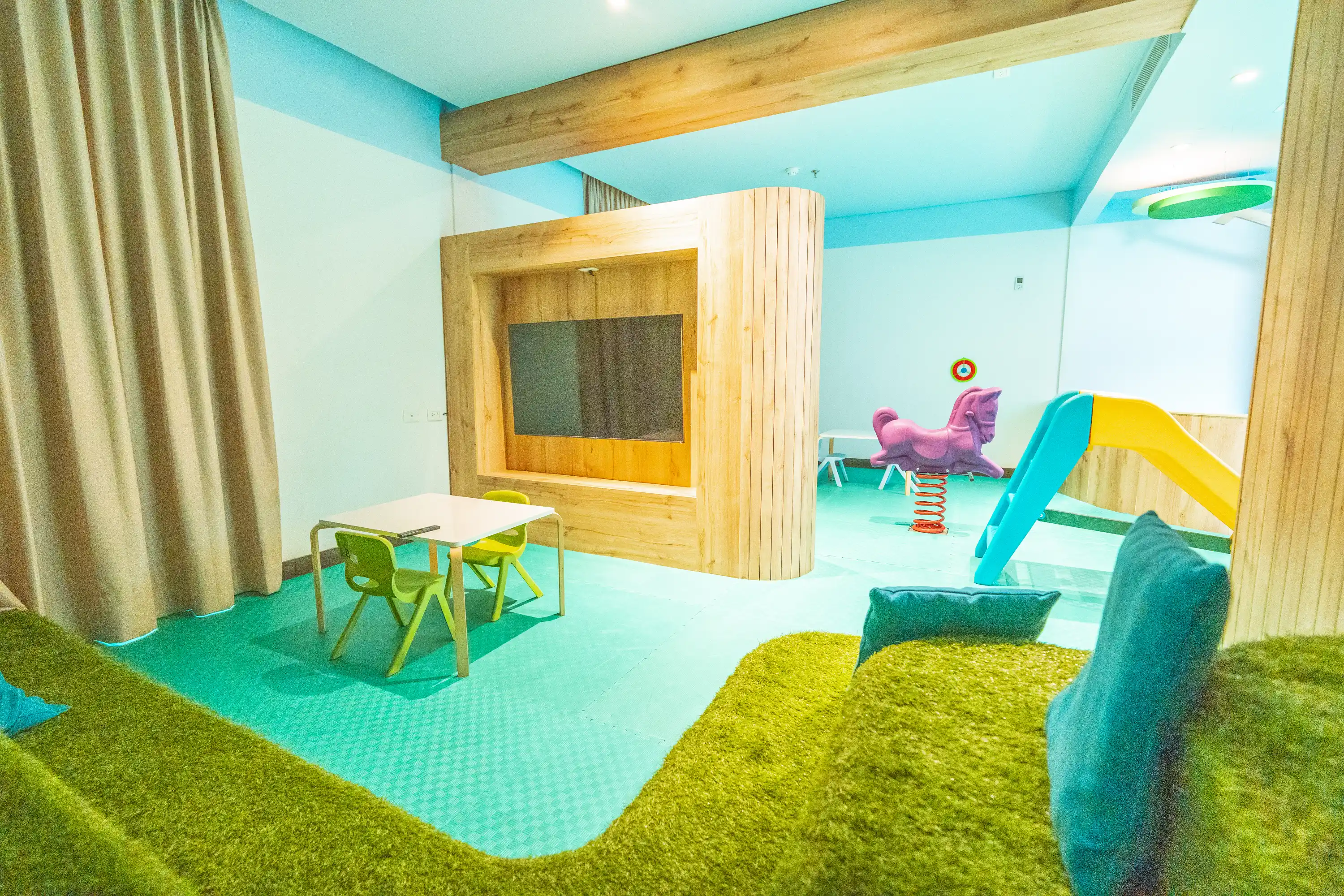 Rincón de juegos para los más pequeños en el Hotel F25